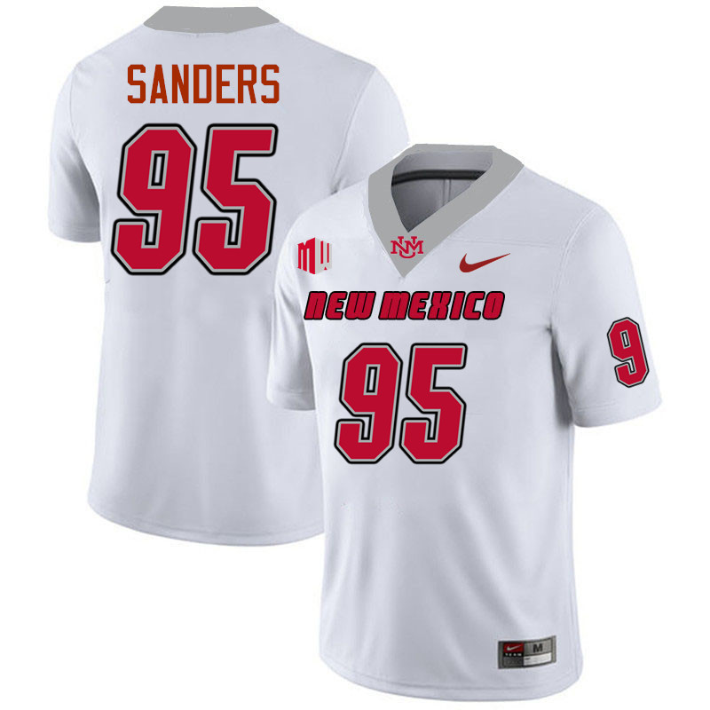 Jason Sanders UNM Lobos Jersey,New Mexico Lobos Football Jersey,Uniforms-White